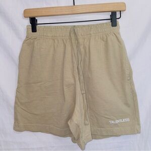 Talentless brown high waisted pull on casual loungewear sweat short size small